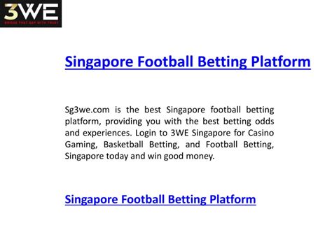 singapore football betting